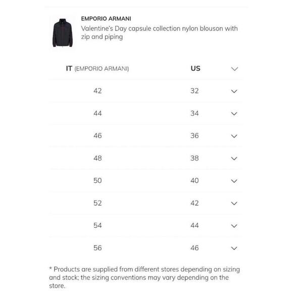 $560 Emporio Armani Blouson Jacket Size L – Valentine’s Day - Picture 11 of 12